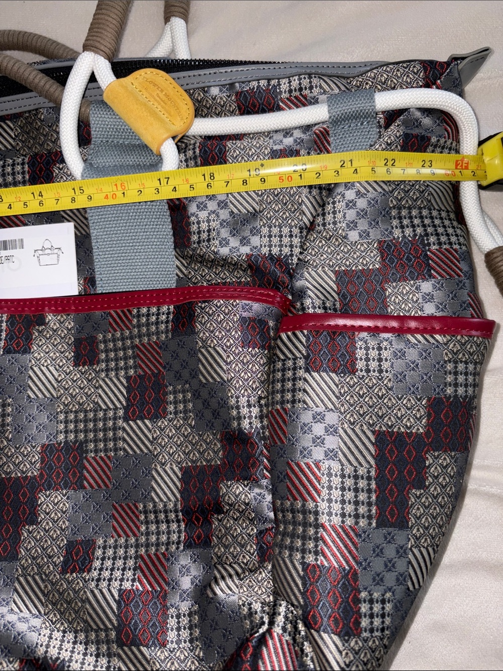 NWT Flower Mountain Weekend Bag in Patchwork Denim-Multi - Picture 6 of 10
